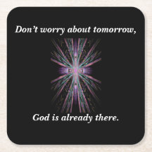 コースターw/Featherの十字を心配しないで下さい