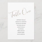 コースタ結婚ル色の座席表、テーブルプラン 招待状 (正面)