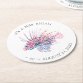 コースタ結婚ル・ライオンフィッシュ ラウンドペーパーコースター (アングル)