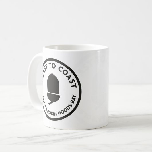 コーストからコースト – ロビンフッドの湾にセントビーズ コーヒーマグカップ (正面左)
