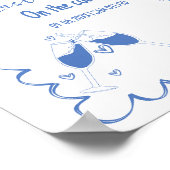 コーストでの最後のトーストバチェロレッテ歓迎のサイン ポスター (角)