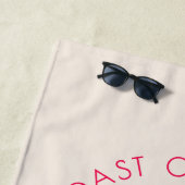 コーストでの最後の乾杯 ビーチ バチェロレッテ パーティー ビーチタオル (インサイチュ)