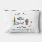 コーストで最後のトーストバチェロレッテ週末パーティー アクセサリーポーチ (正面)