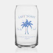 コーストで最後のトーストバチェロレッテ週末パーティー ガラス缶 (正面)