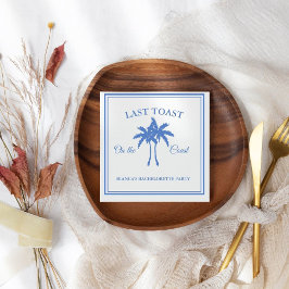 コーストで最後のトーストバチェロレッテ週末パーティー スタンダードカクテルナプキン