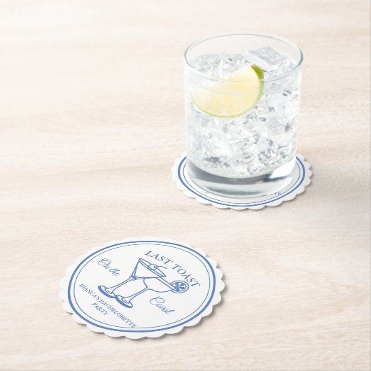 コーストで最後のトーストバチェロレッテ週末パーティー ペーパーコースター (インサイチュ)