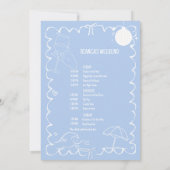 コーストで最後のトーストバチェロレッテ週末パーティー 招待状 (裏面)