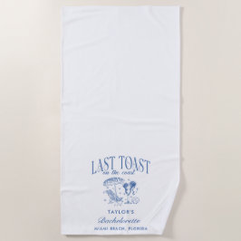 コーストで最後のトーストバチェロレッテ ビーチタオル