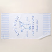 コーストで最後のトーストバチェロレッテ ビーチタオル (正面)