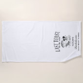 コーストで最後のトーストバチェロレッテ ビーチタオル (正面)