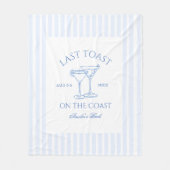 コーストで最後のトーストバチェロレッテ フリースブランケット (正面)