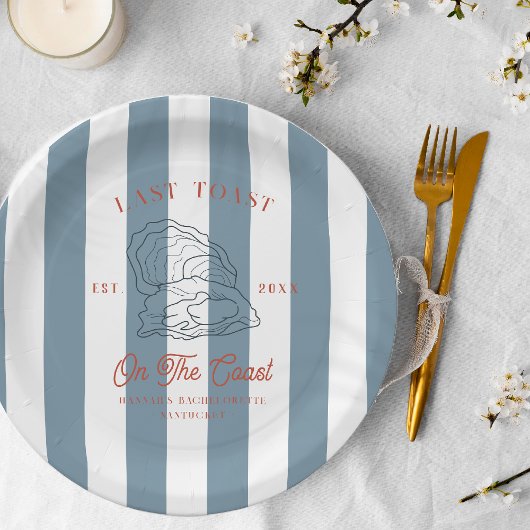 コーストで最後のトーストバチェロレッテ ペーパープレート