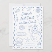 コーストで最後のトーストバチェロレッテ 招待状 (正面)