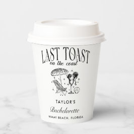 コーストで最後のトーストバチェロレッテ 紙コップ