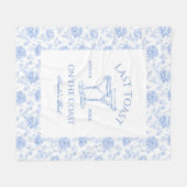 コーストで最後のトーストフローラバチェロレッテ フリースブランケット (正面(横))