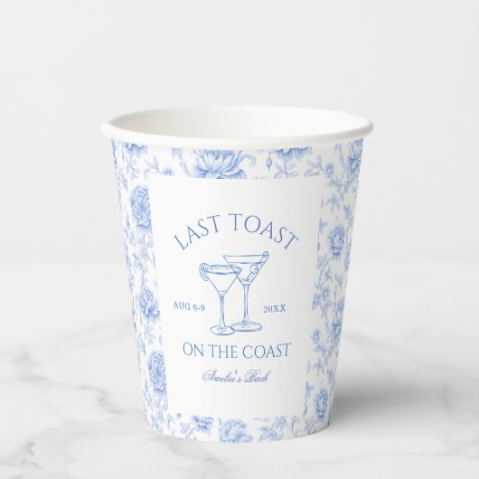 コーストで最後のトーストフローラバチェロレッテ 紙コップ (正面)