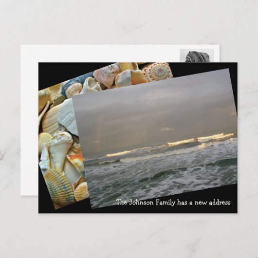 コーストの新しい住所はがきに移動 案内ポストカード (正面/裏面)