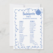 コーストの最後のトーストバチェロレッテゲームカード 招待状 (正面)