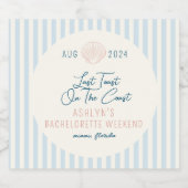 コーストの最後のトーストバチェロレッテボトルラベル スパークリングワインラベル (シングルラベル)