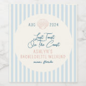 コーストの最後のトーストバチェロレッテボトルラベル ワインラベル (シングルラベル)