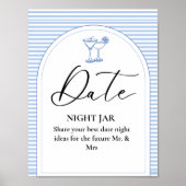 コーストの最後のトースト日の夜結婚のサイン ポスター (正面)