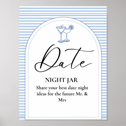 コーストの最後のトースト日の夜結婚のサイン ポスター (正面)