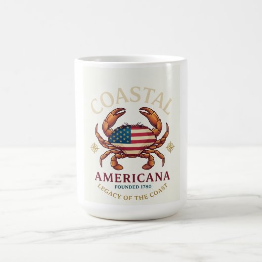 コーストアメリカーナ カニ 長袖Tシャツ コーヒーマグカップ (中央)