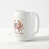 コーストアメリカーナ カニ 長袖Tシャツ コーヒーマグカップ (正面右)