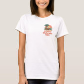 コーストアル・クリスマスクラブプリント | リラックスビーチサンタ Tシャツ (正面)
