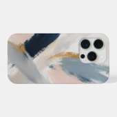 コーストアル ミスト アブストラクト iPhone 15 Pro カバー (裏面横)