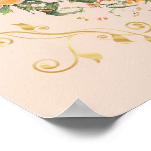 コーストイタリアンアの結婚歓迎ポスターのサイン ポスター (角)