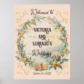 コーストイタリアンアの結婚歓迎ポスターのサイン ポスター (正面)