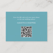 コーストウェ結婚ブサイト挿入カードターコイズブルー エンクロージャーカード (裏面)