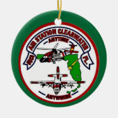 コーストエアステーションクリアウォータークリスマスオーナメント セラミックオーナメント (正面)