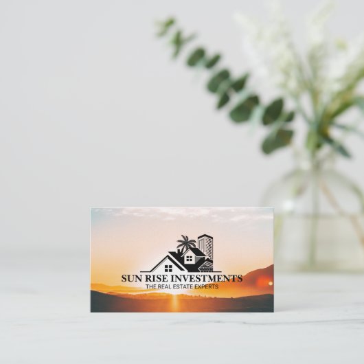 コーストエテ実在ィートロゴ | Sun Rise 名刺 (スタンド正面)