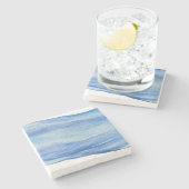 コーストエレガンスウォーターカラーウェーブコースター ストーンコースター (横)