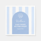 コーストエレガントバチェロレッテの最後のトースト スタンダードカクテルナプキン (正面)