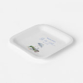 コーストエレガントビーチピクニックブライダルシャワー ペーパープレート (傾斜あり)