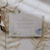 コーストエレガント結婚の埃っぽい青 エンクロージャーカード