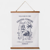 コーストカウガールビーチクラブの花嫁お披露目会 吊り下げ型タペストリー (正面)