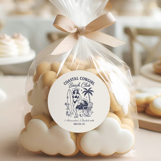 コーストカウガールビーチクラブの花嫁のお別れ会 ラウンドシール