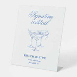 コーストカクテルの最後のトーストバチェロレッテ 台座サイン