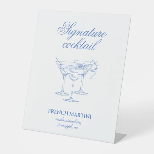 コーストカクテルの最後のトーストバチェロレッテ 台座サイン (正面)