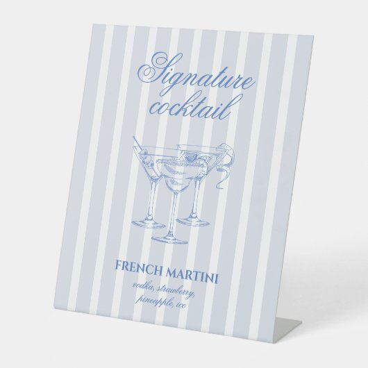 コーストカクテルの最後のトーストバチェロレッテ 台座サイン (正面)