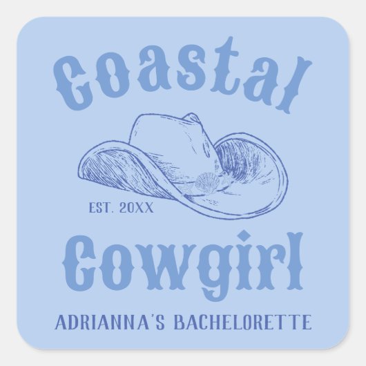 コーストカントリーガール ビーチクラブ ブライズメイド スクエアシール (正面)