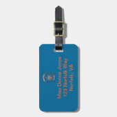 コーストガードいかりガールフレンド荷物タグ ラゲッジタグ (正面縦)