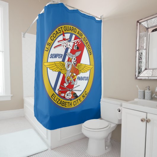 コーストガードエアステーションエリザベスシティ シャワーカーテン (インサイチュ)