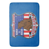 コーストガードエアステーションKodiak バスマット (正面縦)