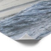 コーストガードクルーがハイサーフで列車 ポスター (角)