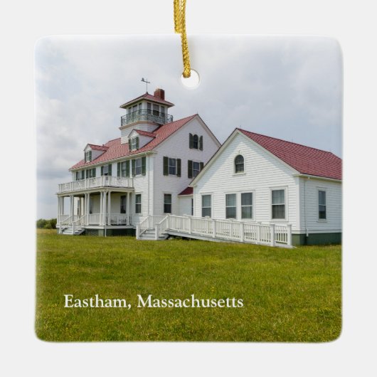 コーストガードステーションイースタムマサチューセッツ セラミックオーナメント (正面)